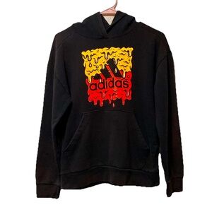Adidas Black Hoodie Dripping Graphic
